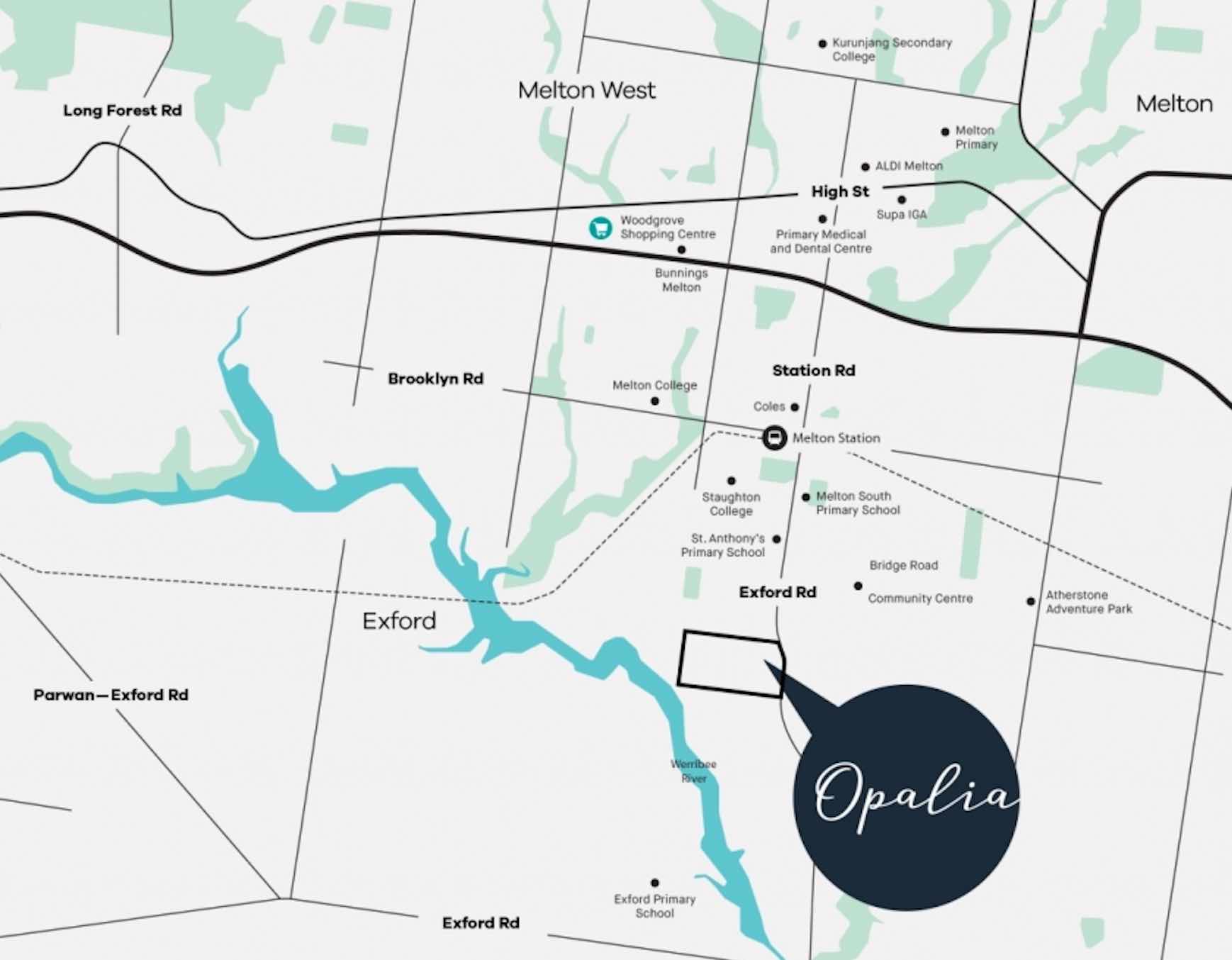 Opalia Estate Location Map